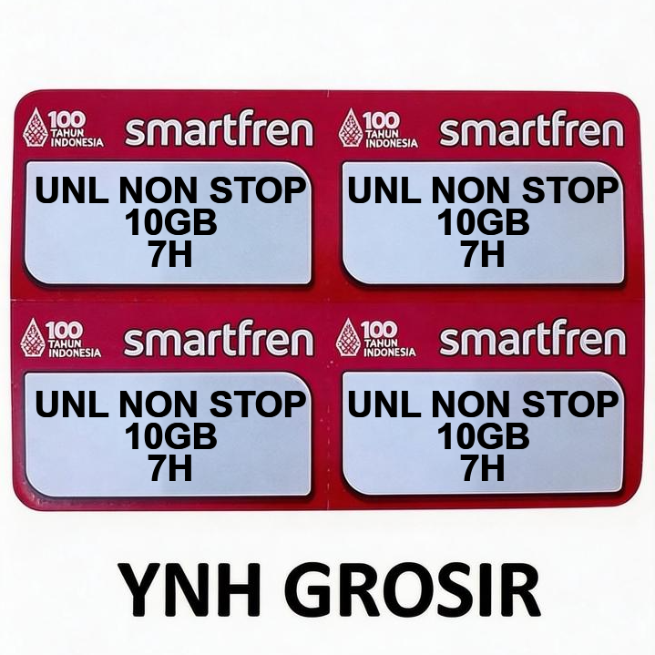 Voucher smart UNLIMITED NONSTOP 10GB 7HR