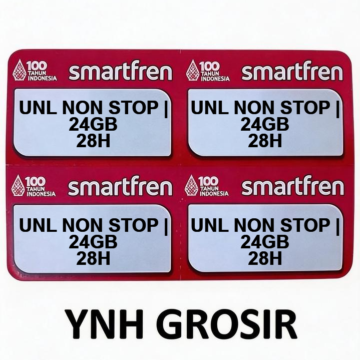 Voucher smart UNLIMITED NONSTOP 24GB 28HR